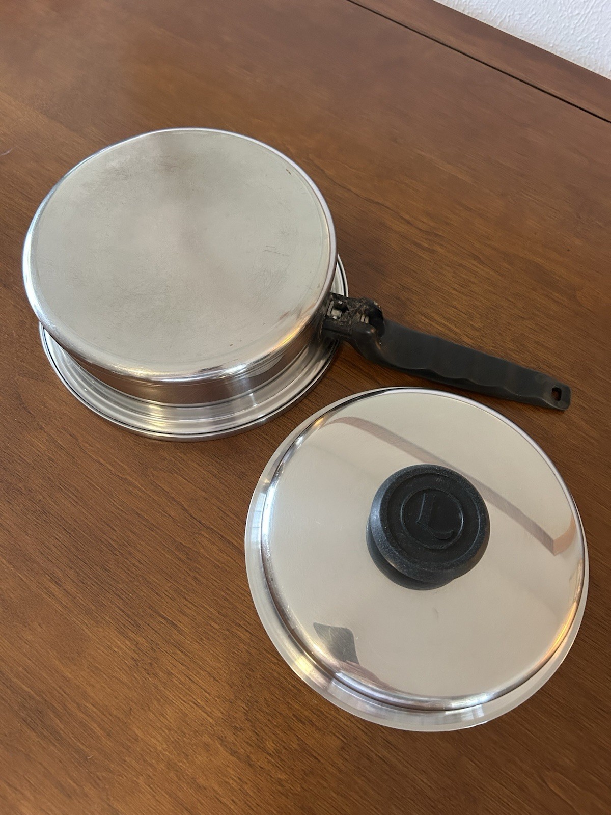 VTG Lifetime 6 Ply Stainless Steel Sauce Pan W/ Lid 1-1/2 Qt 8.5″ T304 CC USA