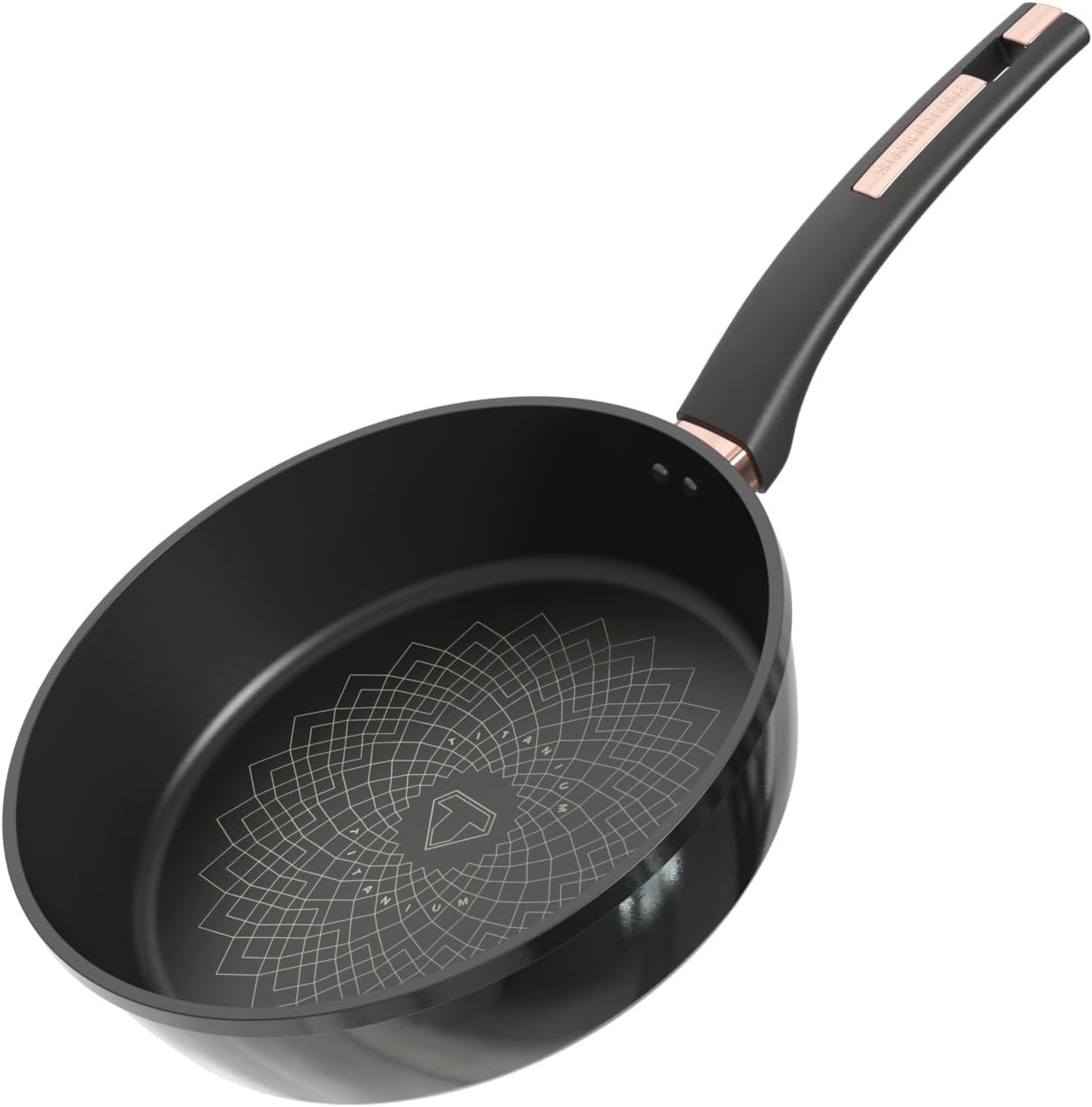 10 Inch Non Stick Frying Pan, Aluminum Skillet with Titanium Coating, PFOA-FR…