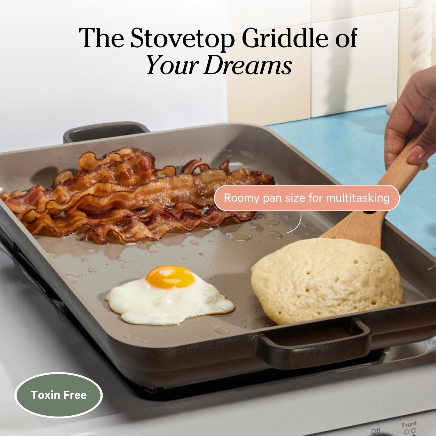 Our Place Large 20.9 In Oven / Stovetop Griddle Pan 5 Qt BLUE SALT