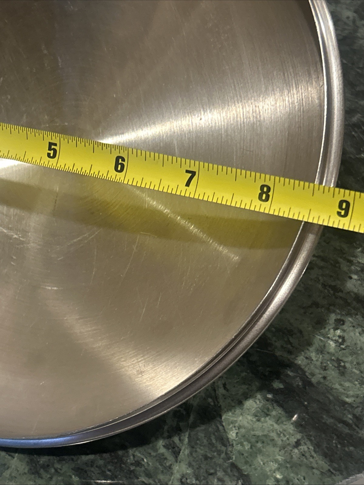 Vintage Rena Ware Lid Only 8 ½” – Replacement – Stainless Steel ~ Black Knob