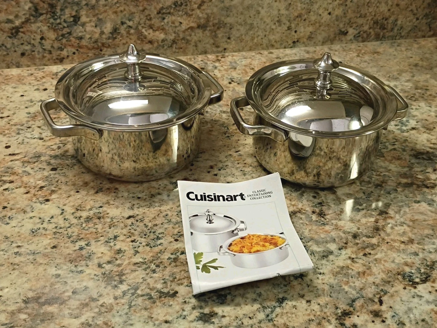Cuisinart Stainless Steel Mini Dutch Ovens 2pack Model 7MS2-32 – .32 Qt MINT