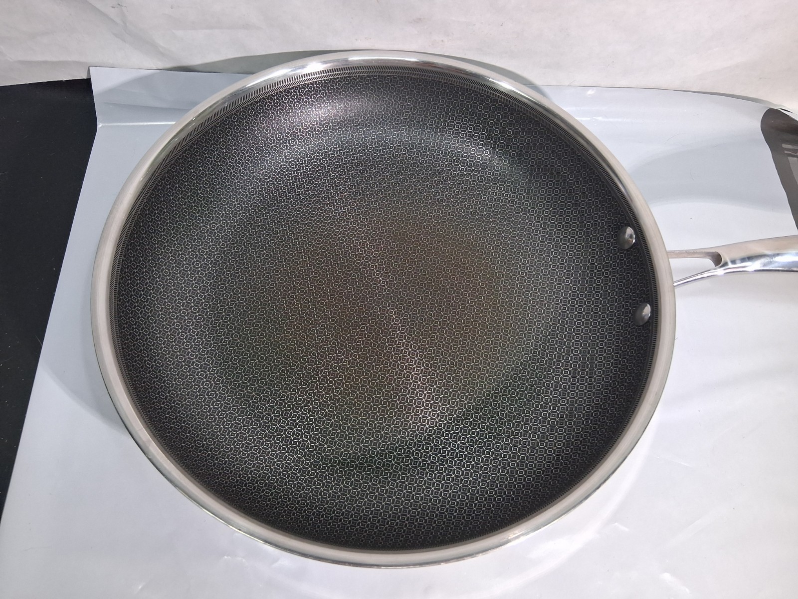 David Burke Frying Pan 12.5” Wide Tri-Ply Stainless Steel Nonstick