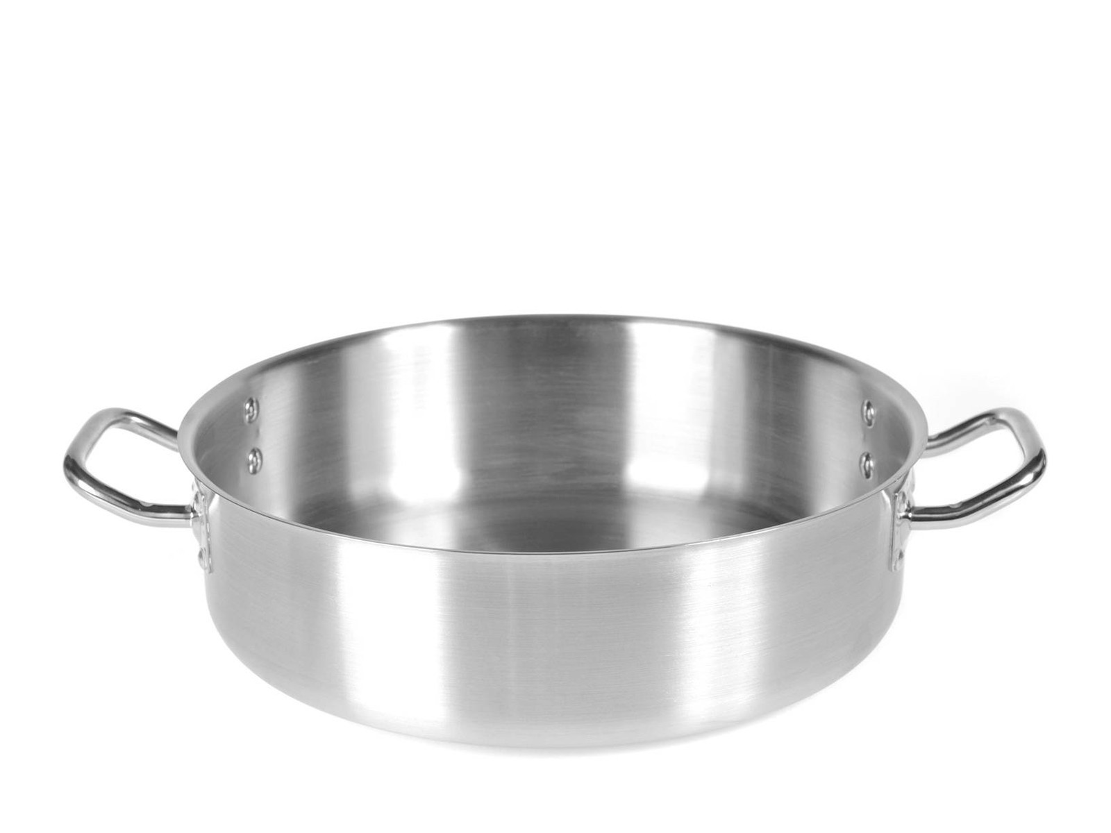 Pardini Inox Low Hotel Saucepan 2 Handles 45 Cm