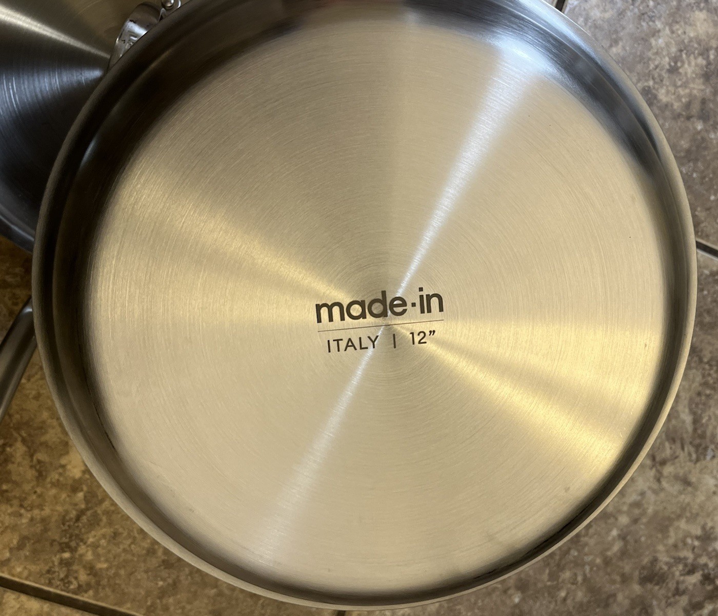 Made In Cookware Stainless 3.5 QT Saute Pan Pot & 12in Frying Pan Made-In Italy
