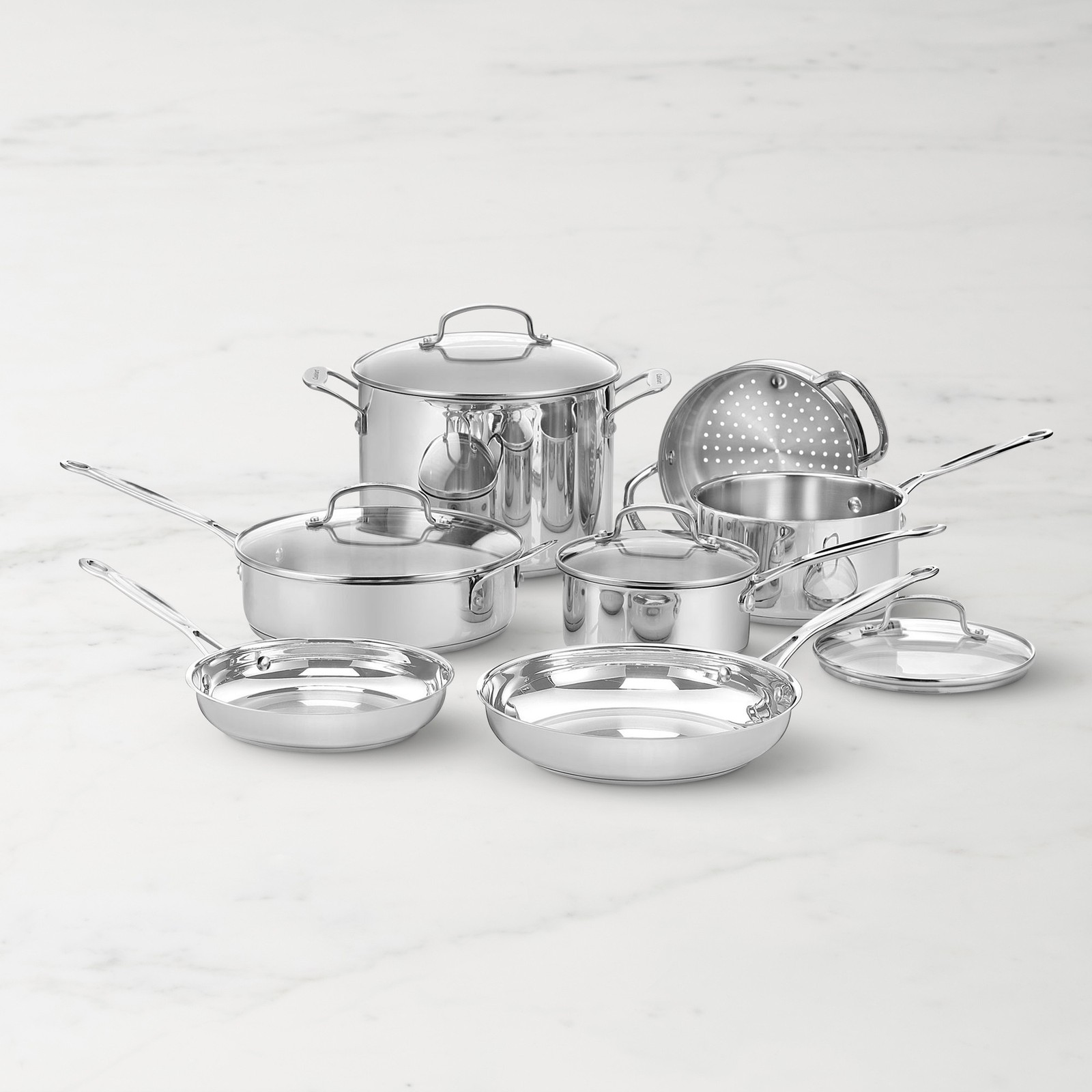 Cuisinart Chef’s Classic Stainless Steel 11-Piece Cookware Set
