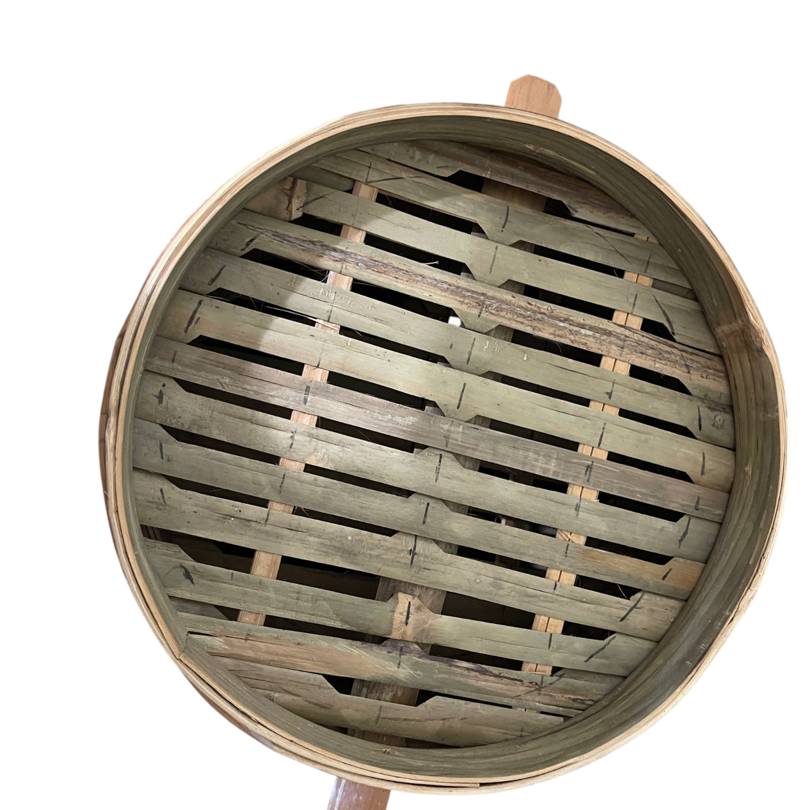 Vintage 3 Tier Bamboo Steamer Basket 13” Round w Lid Asian Kitchen