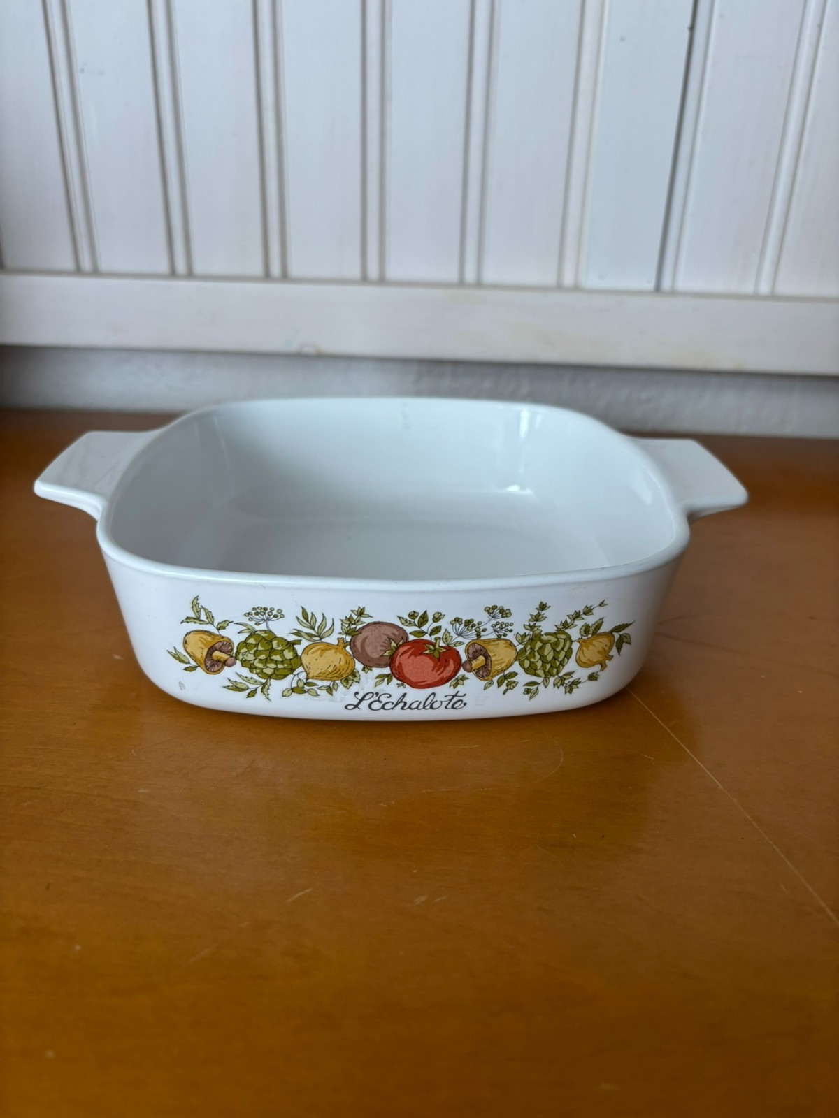 Corning Ware A-1-B L’Echalote Spice O’ Life 1 Quart Casserole Dish Vintage USA