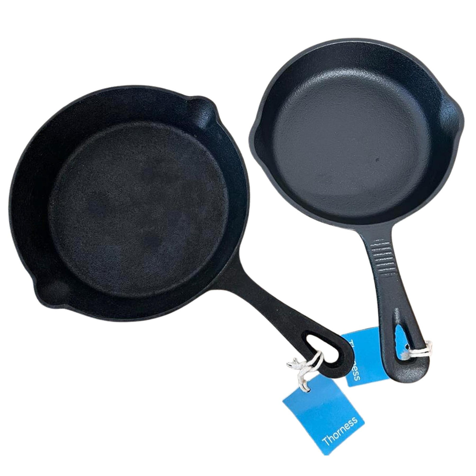Set of two Cast Iron Skillets 1 x 8 Inch and 1 x 6 inch