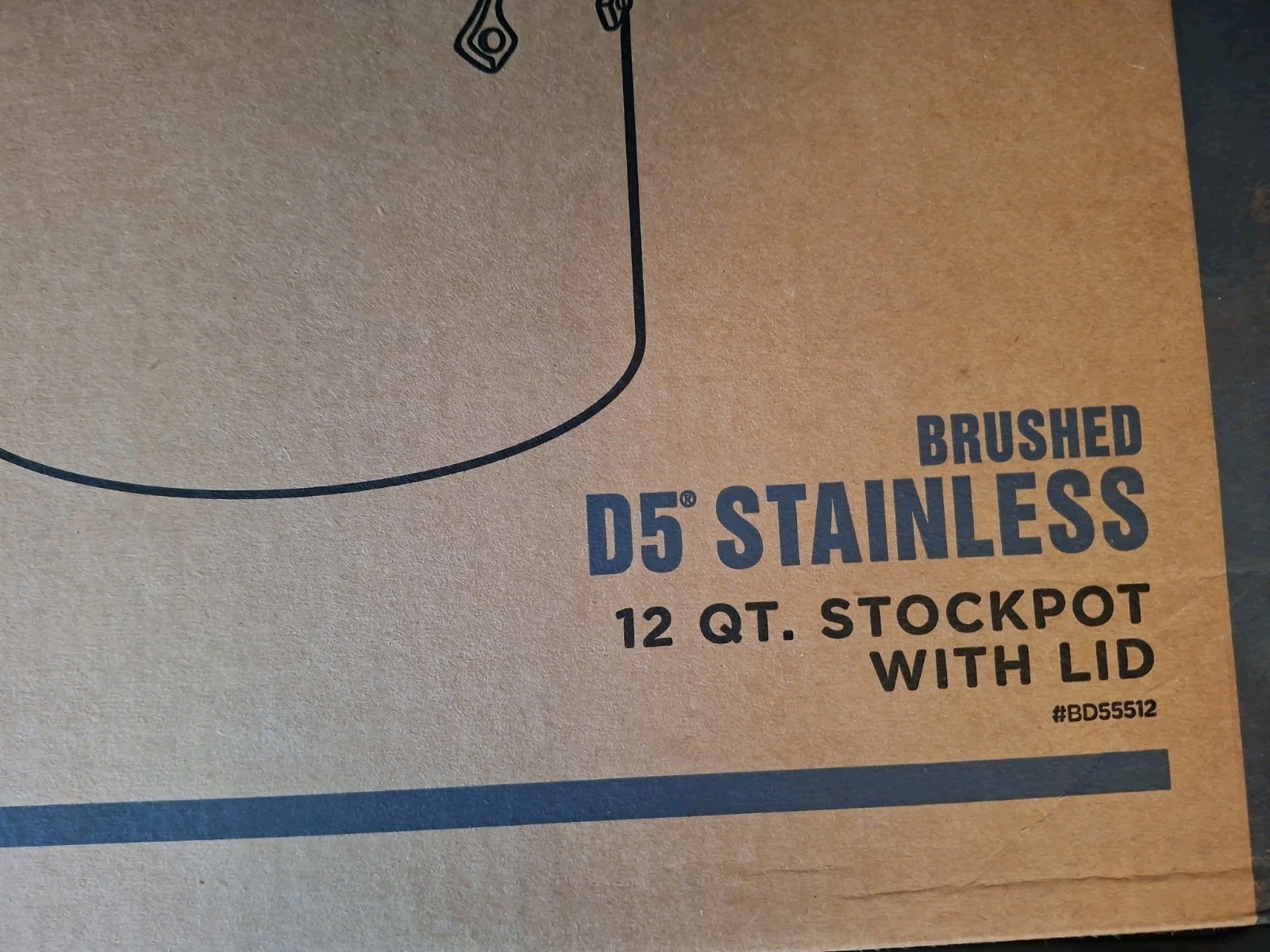 All Clad BD5 #5512 Brushed Stainless Steel 5Ply 12 QT stock Pot Retail $515!