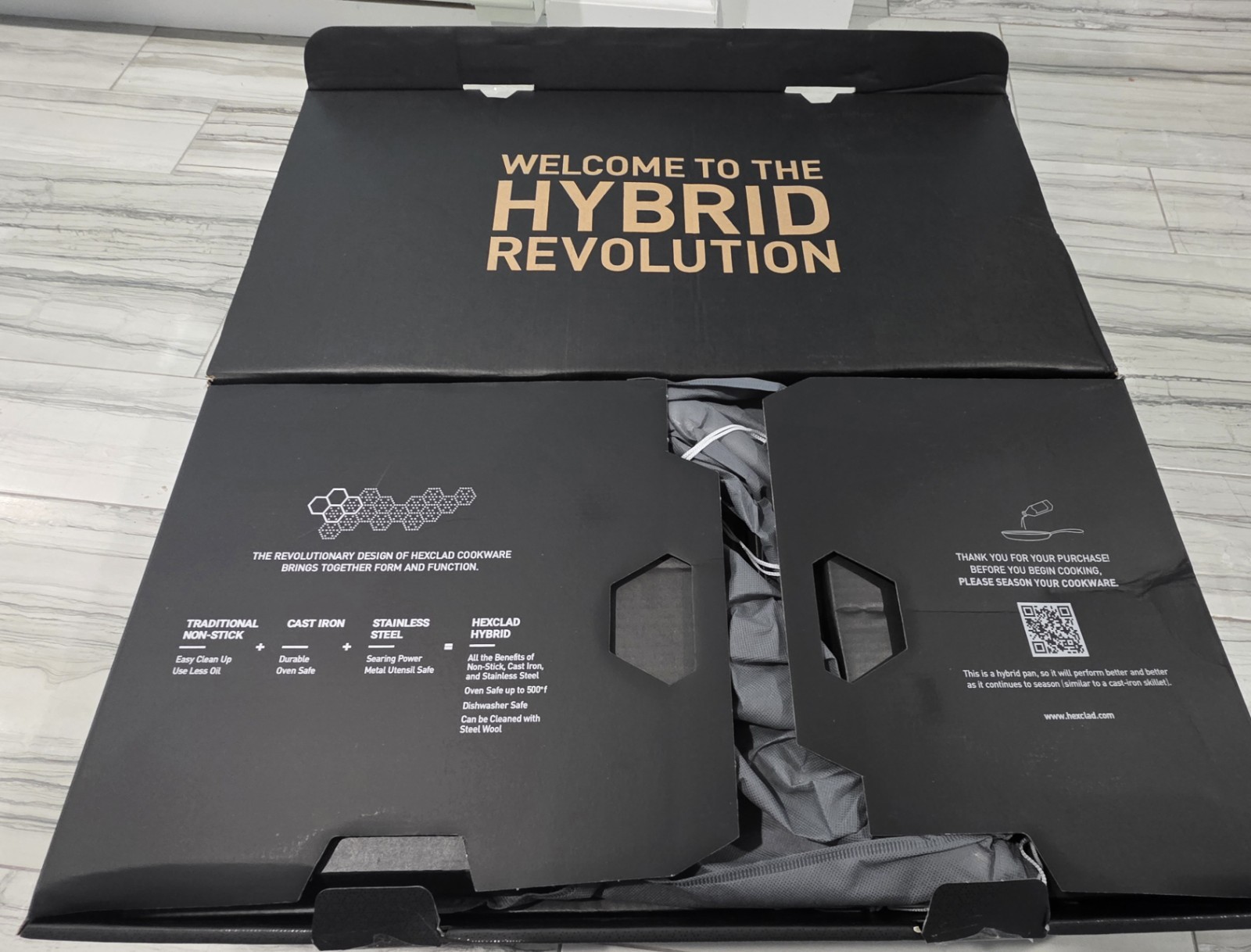 HexClad HC7 Hybrid Commercial Cookware – 7 Pieces