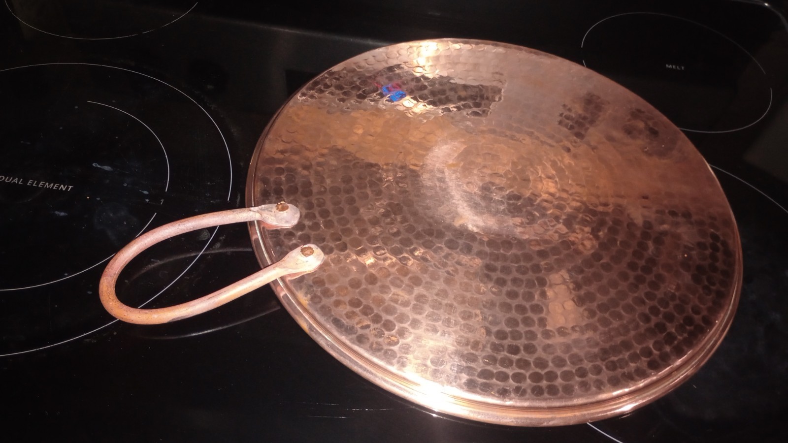 Mexican Pure Copper Comal. (13 Inches Wide)