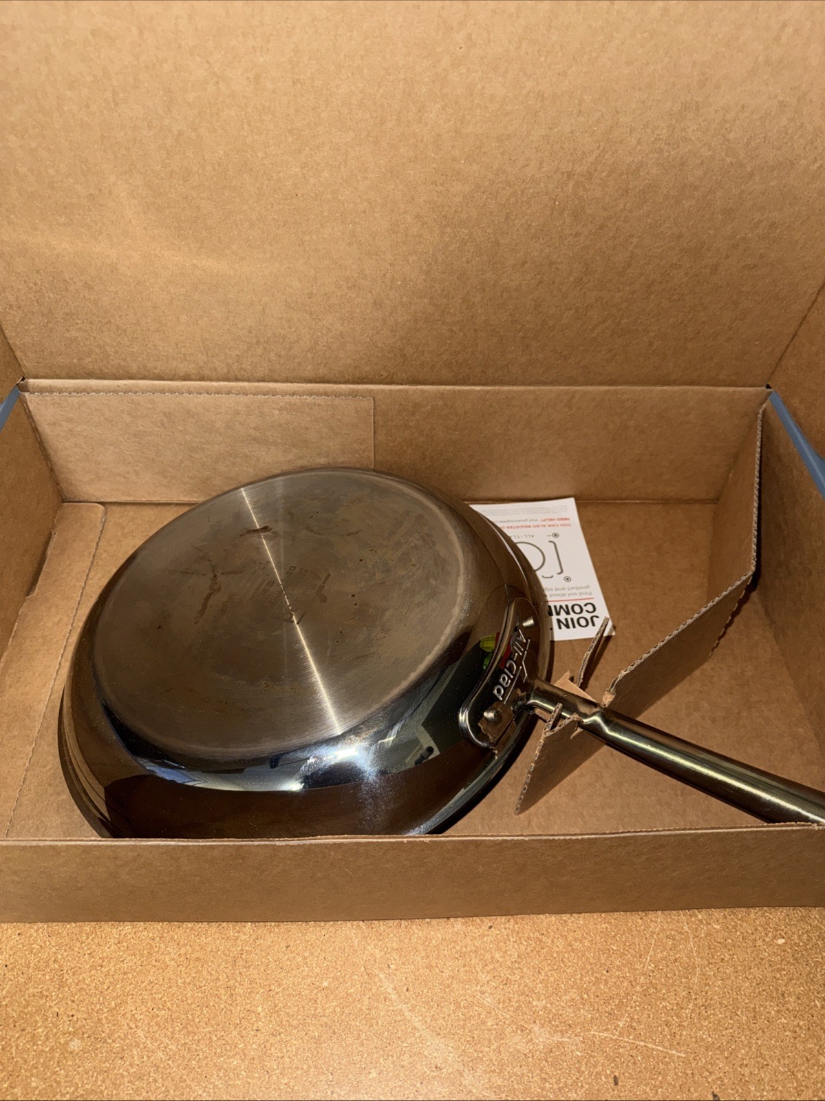 All-Clad Pan Set Stainless Steel Cookware Induction Oven Safe 10 12 Inch Pre Own