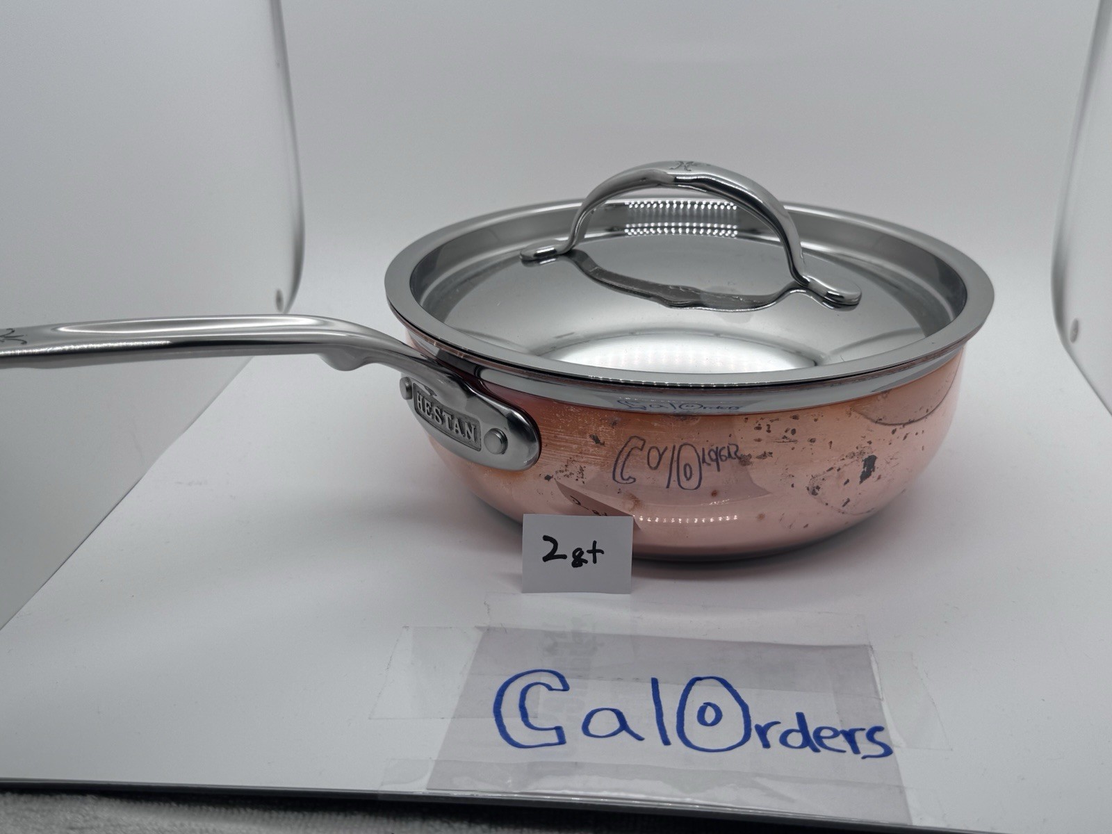 Hestan Copperbond: 11” Pan And 2qt Saucier Pot 5-ply! Made In Italy. Used Save $