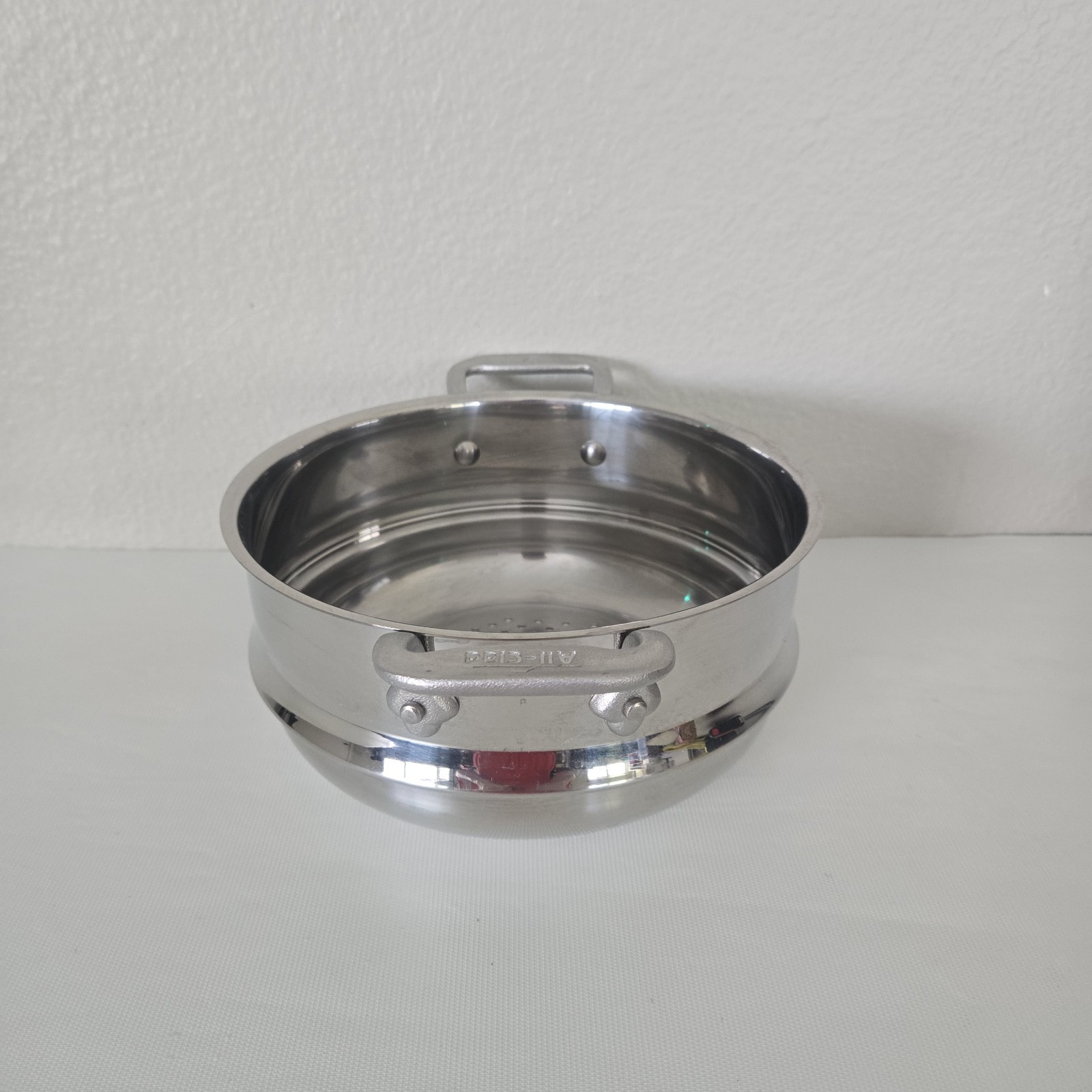 VINTAGE All-Clad Master Chef steamer Insert Stainless STEEL