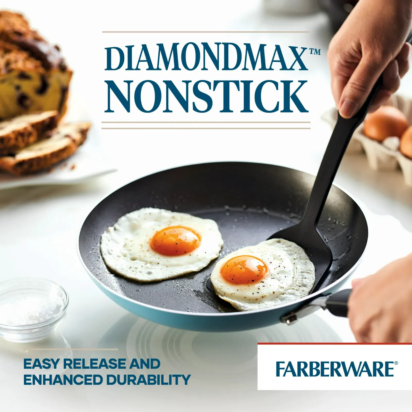 New Aqua Nonstick Cookware Set Stock Pot Saucepan Fry Skillet Pan Pasta Fork