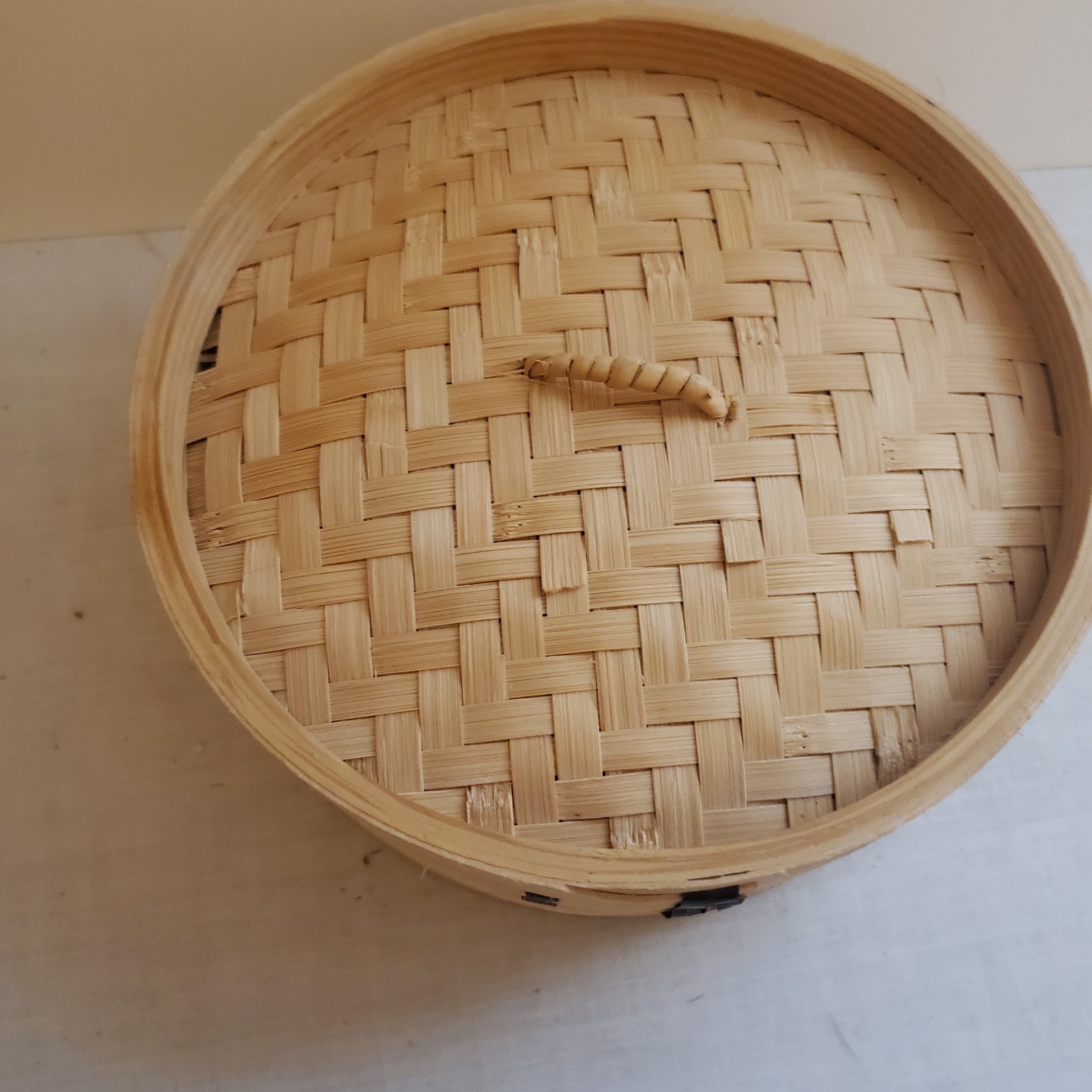 Chinese Bamboo Steamer Basket Various Foods Stackable Slatted 8″ Fitted Lid