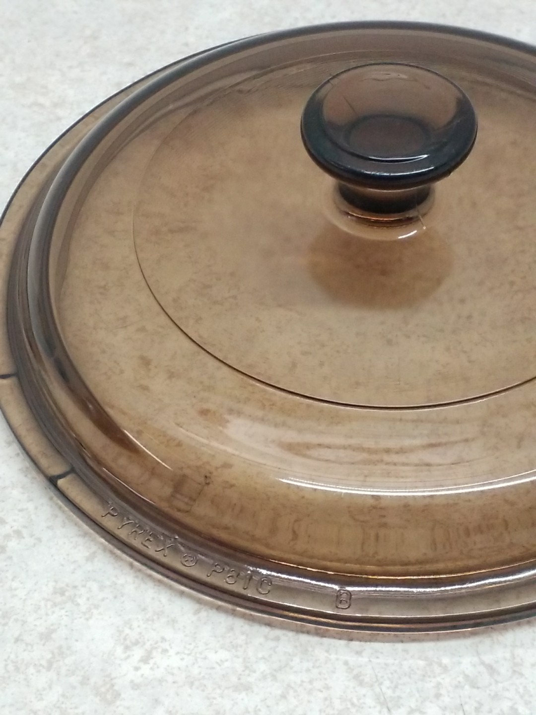 Vintage PYREX Visions Amber Lid 6 Inch P-81-C Corning Ware USA Replacement
