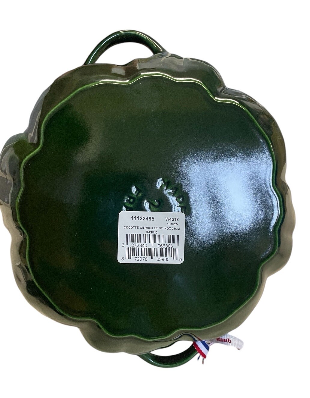Rare Staub Green Basil Pumpkin, 3.5 Qt Cast Iron BNIB. Perfect Gift!