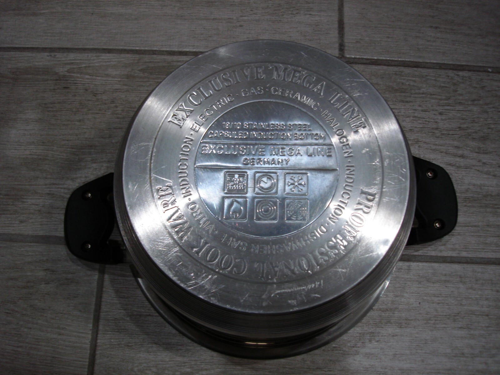 RARE German Exclusive Mega Line Professional Cook Ware 6 qt Stock Pot No Lid