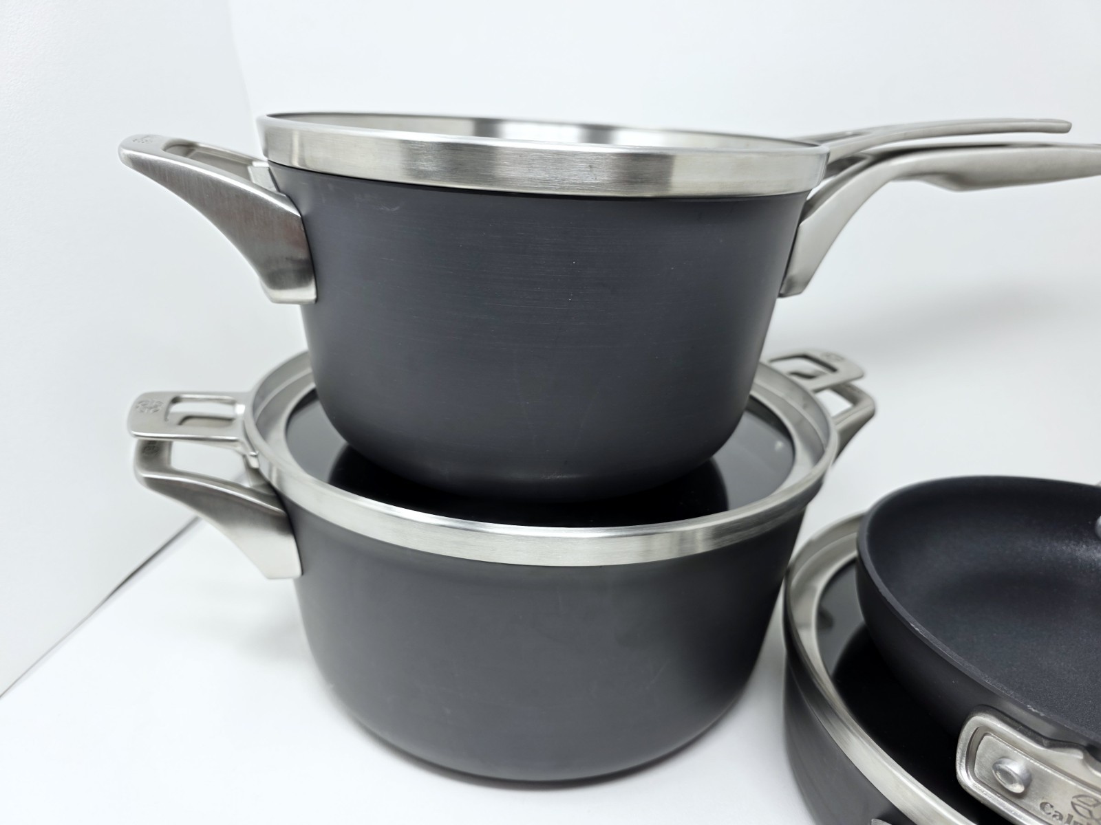 Calphalon Premier 7-pc. Space-Saving Hard-Anodized Nonstick Cookware Set