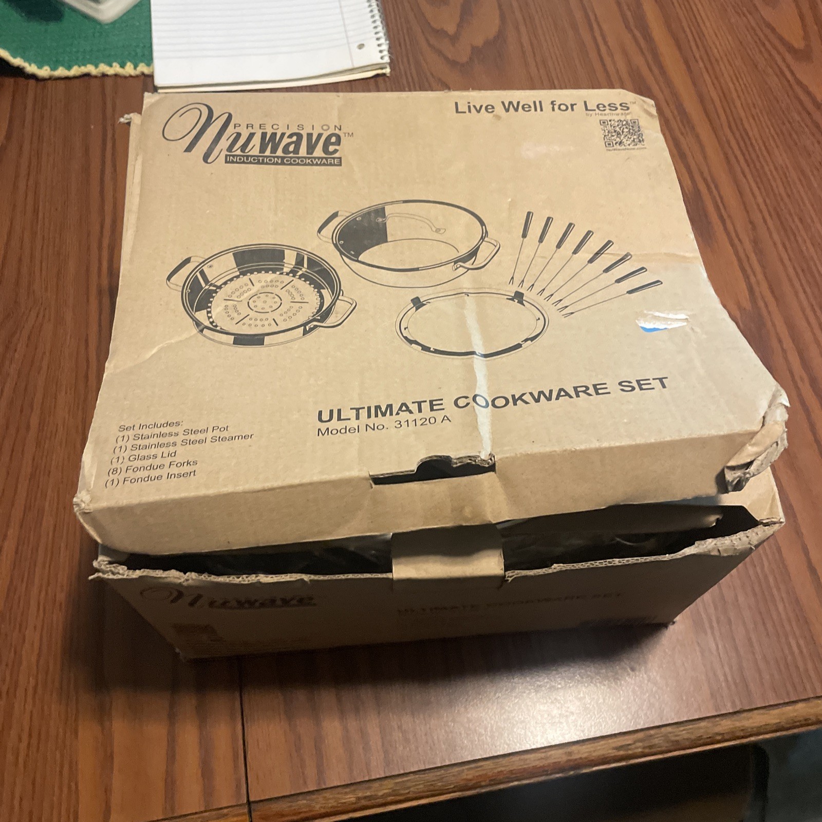 NEW 12pc Precision Nuwave Ultimate Induction Cookware Set 31121 Steamer Fondue
