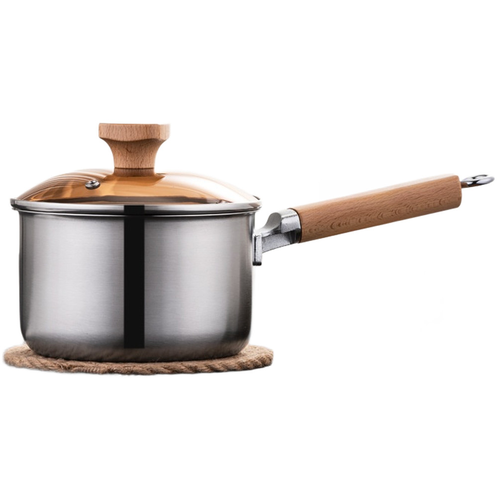 34.5×17.3x15cm Stainless Steel Milk Pot for Home Kitchen Cooking Needs