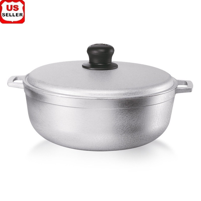 Cast Aluminum Caldero 3.7Qt Essential Hispanic Cookware Oven Safe Durable Design