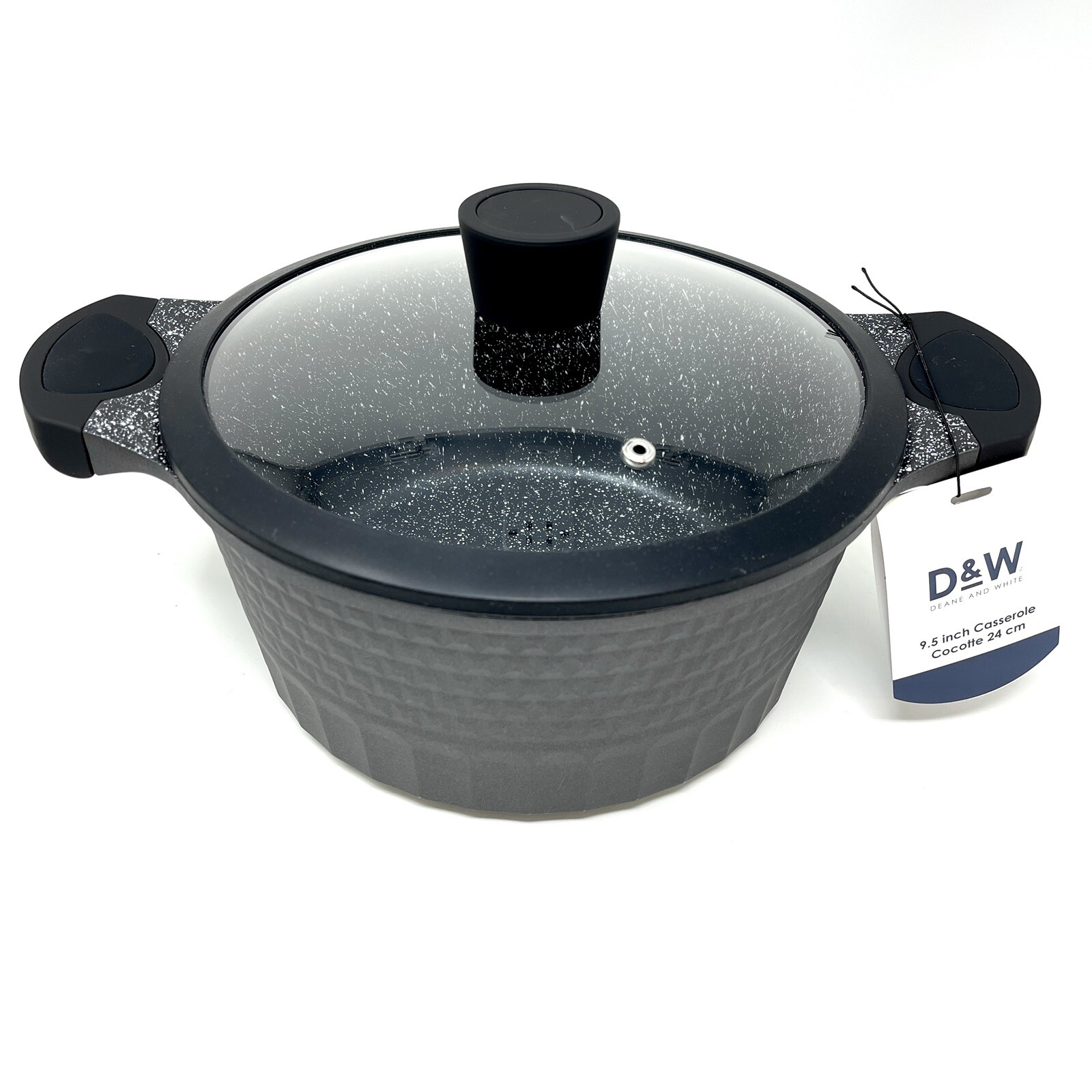 D&W Pot/Casserole 9.5” Inch Medium Size With Lid Deane&White Premium Cookware