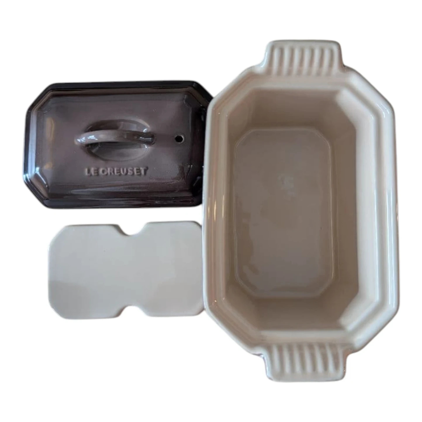 Le Creuset Heritage Terrine Sepia 0.6L UNUSED with accessories