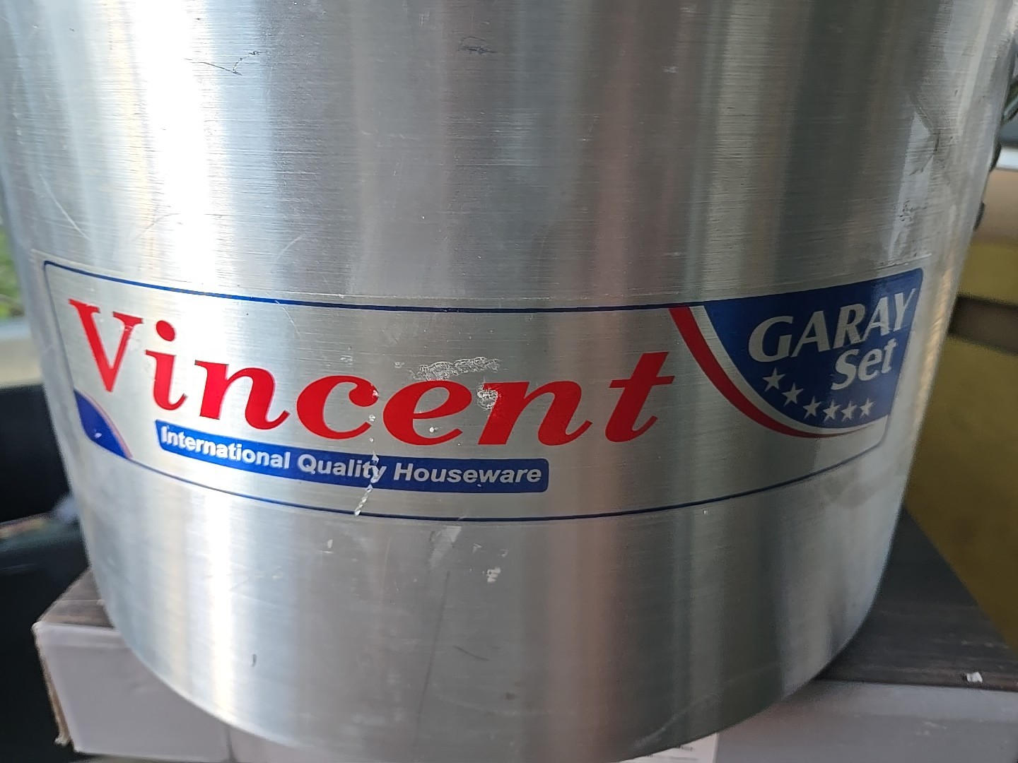 Vincent Int. Commercial X-Large Heavy Gauge Aluminum Pot 14×8″