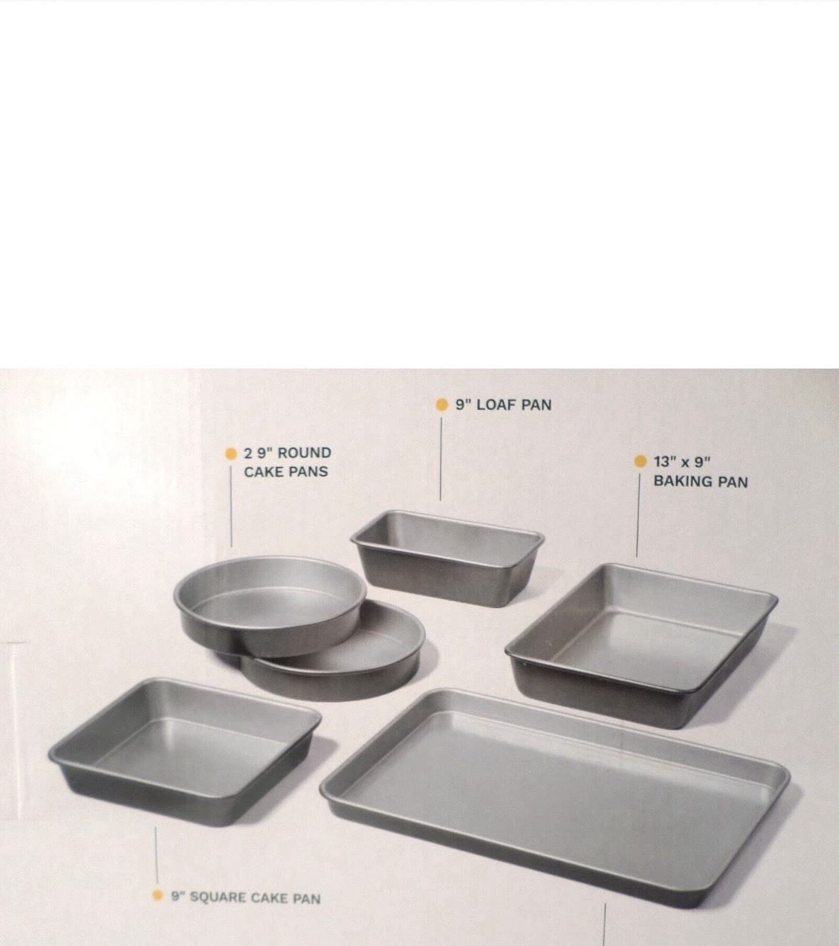 Cuisinart 6-Piece Classic Nonstick Bakeware Set
