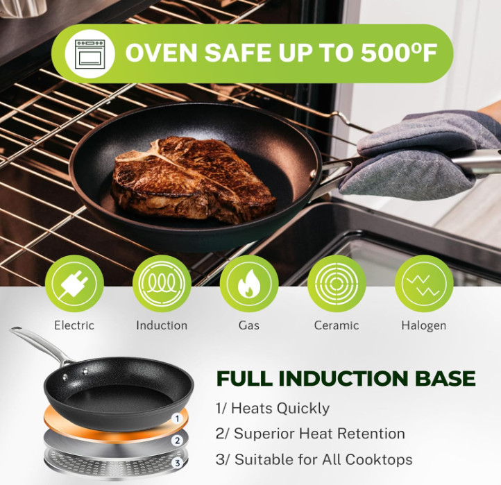 Granitestone Armor Max 12″ inch Frying Pan Skillet Nonstick Cooking Pan