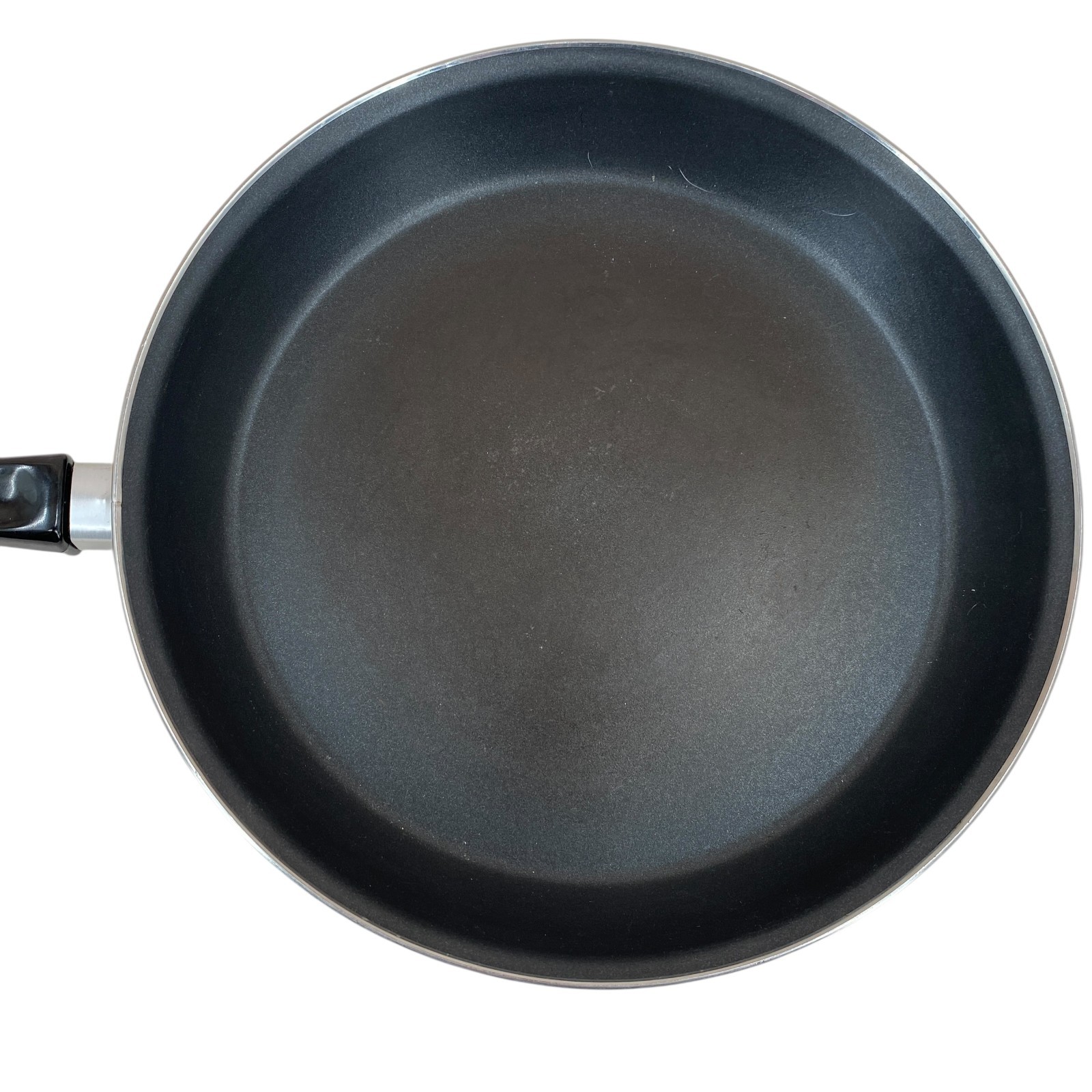 Megaware Nonstick 11.5″ Fry Pan Skillet Black Handle Made in Spain EUC Vintage