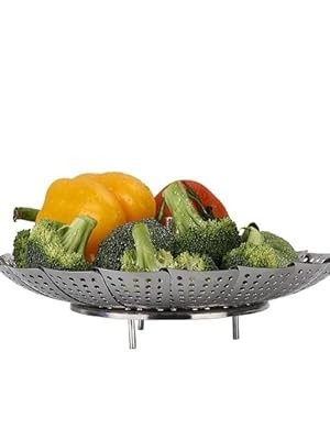 Vegetable Steamer Basket, Premium Stainless Steel Veggie Steamer Basket –