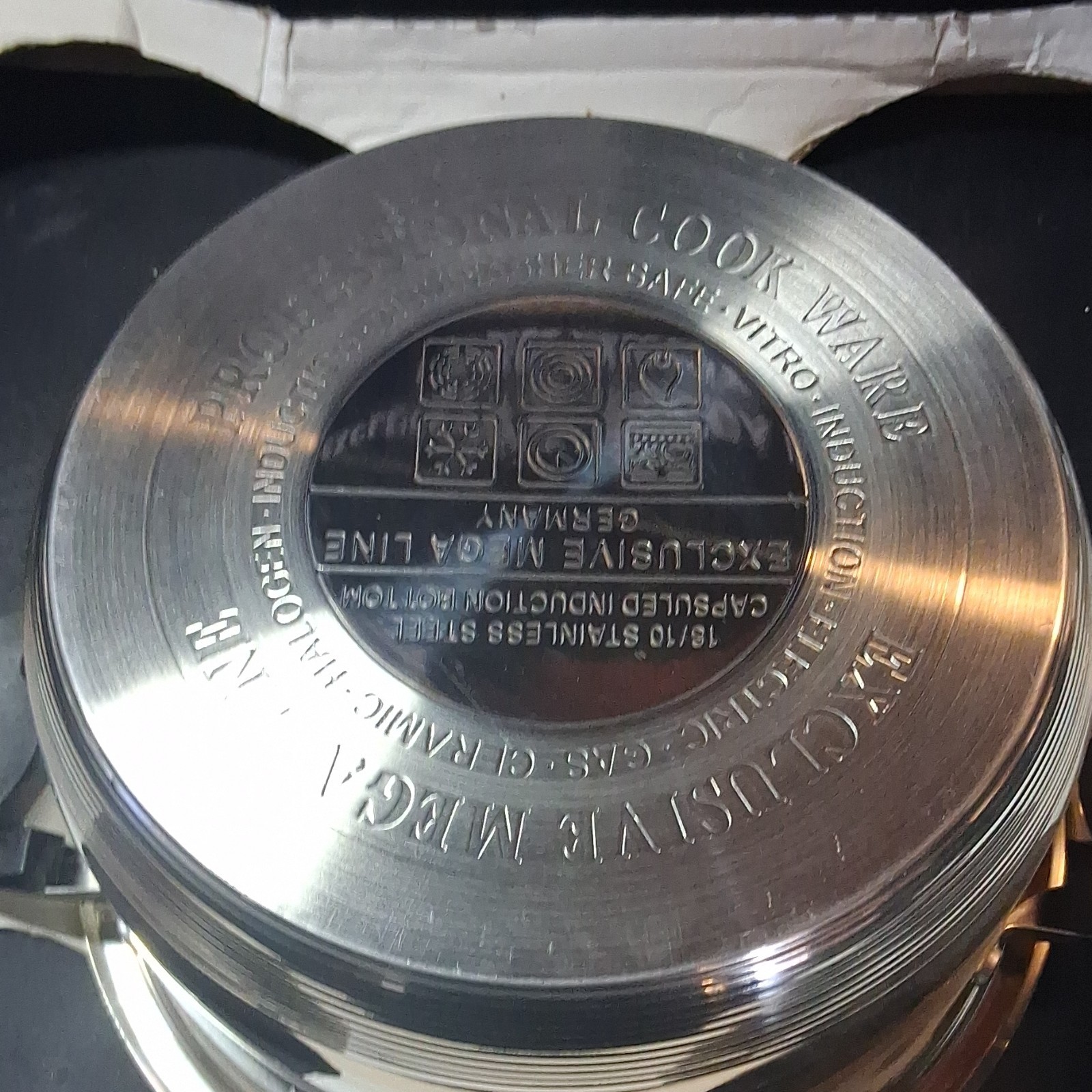 Exclusive Mega Line Stainless Steel Induction Safe Casserole Silver