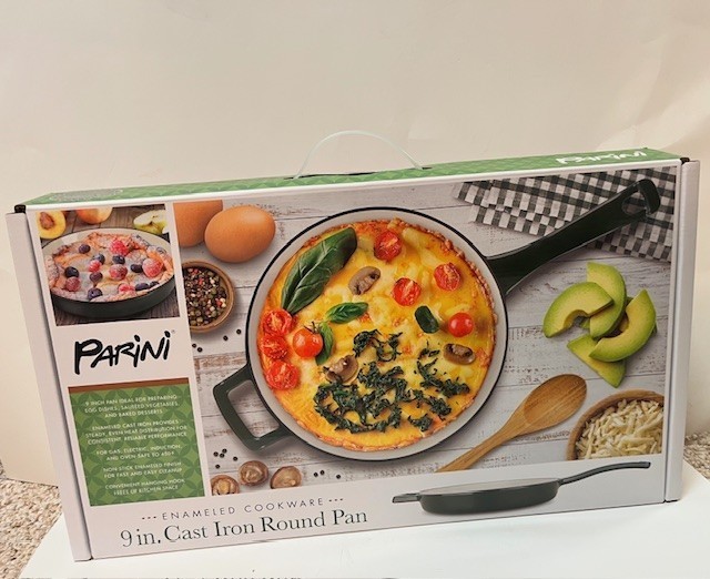 Parini – 9 Inch Cast Iron Round Pan – Enameled Cookware