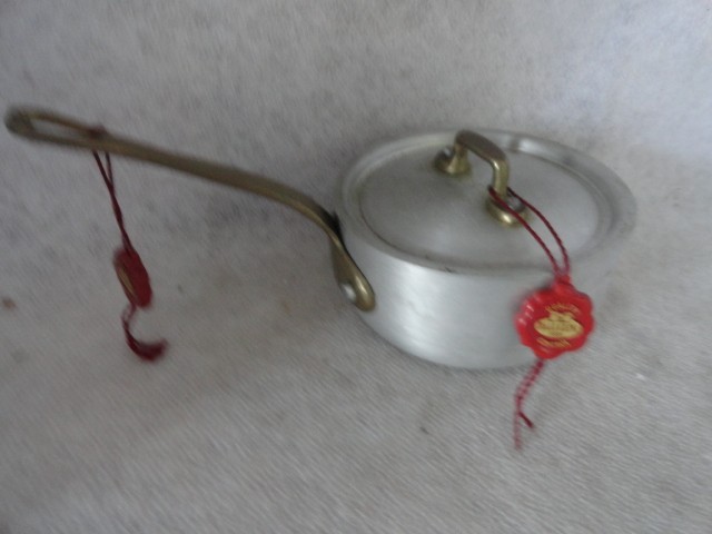 Ballarini 1889 Professionals pan with lid-Brass Handles