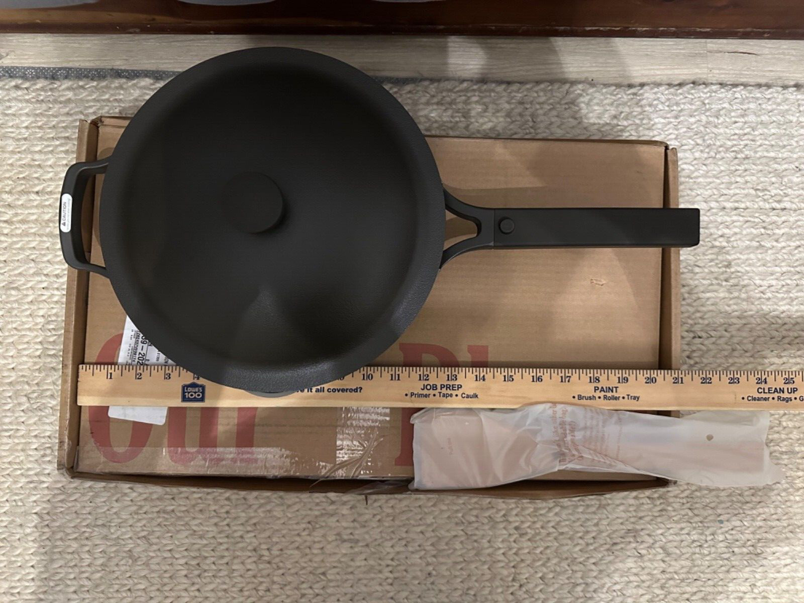 Our Place Always Pan 2.6 Qt 10.5” w/ Wooden Spoon + Steamer Basket -2.0 BLACK
