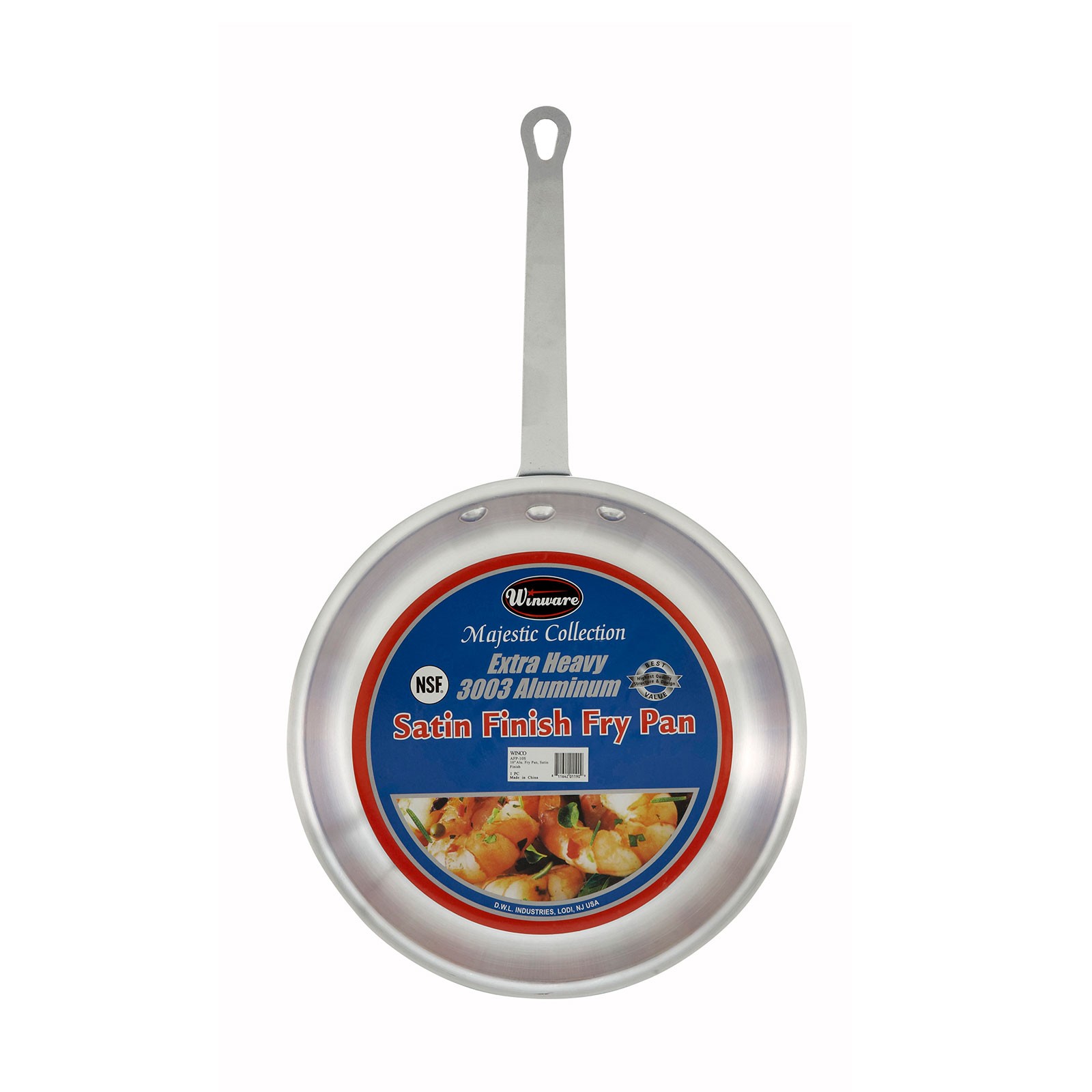 Winco AFP10S 10 in Aluminum Fry Pan