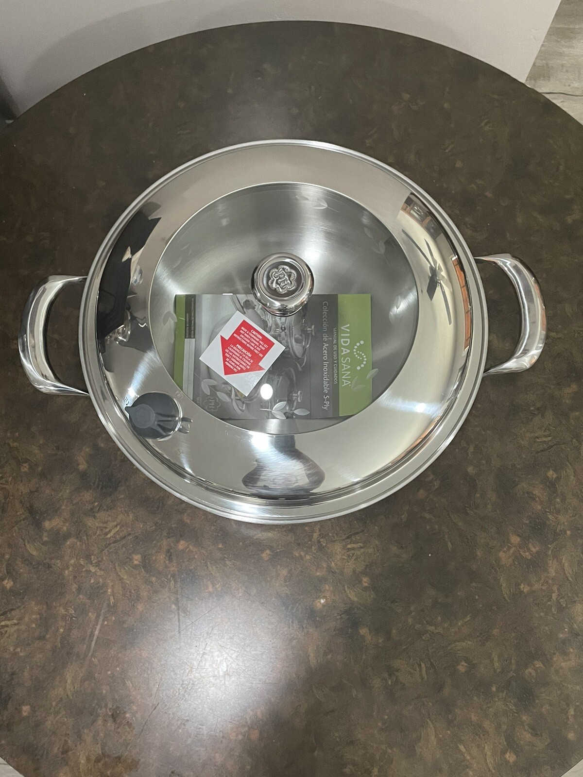 Princess House Vida Sana 5ply 10Qt Casserole Stainless Steel 5867