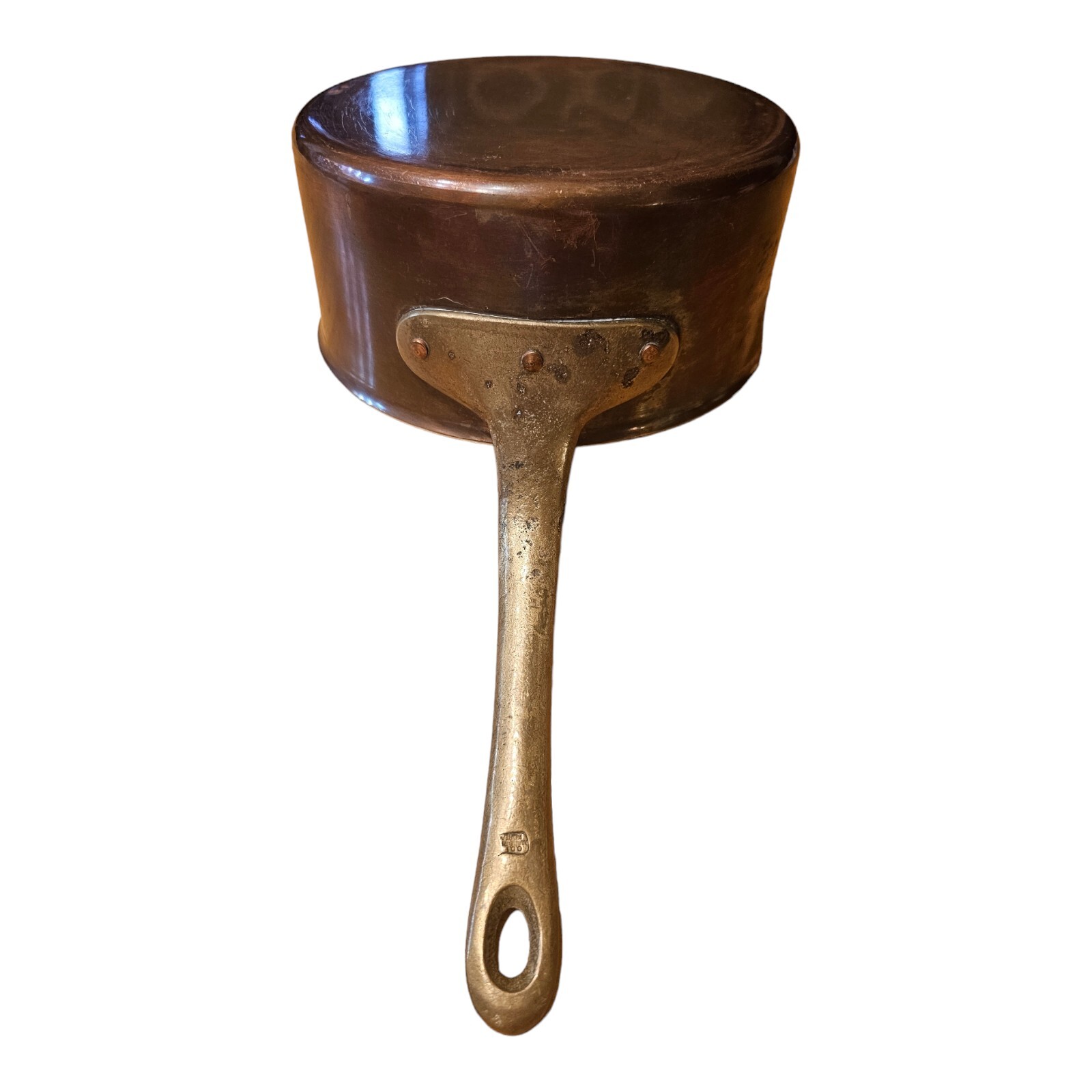 Vintage ODI Copper & Brass handled Pot Made in Korea 🇰🇷 7.5” (No Lid)