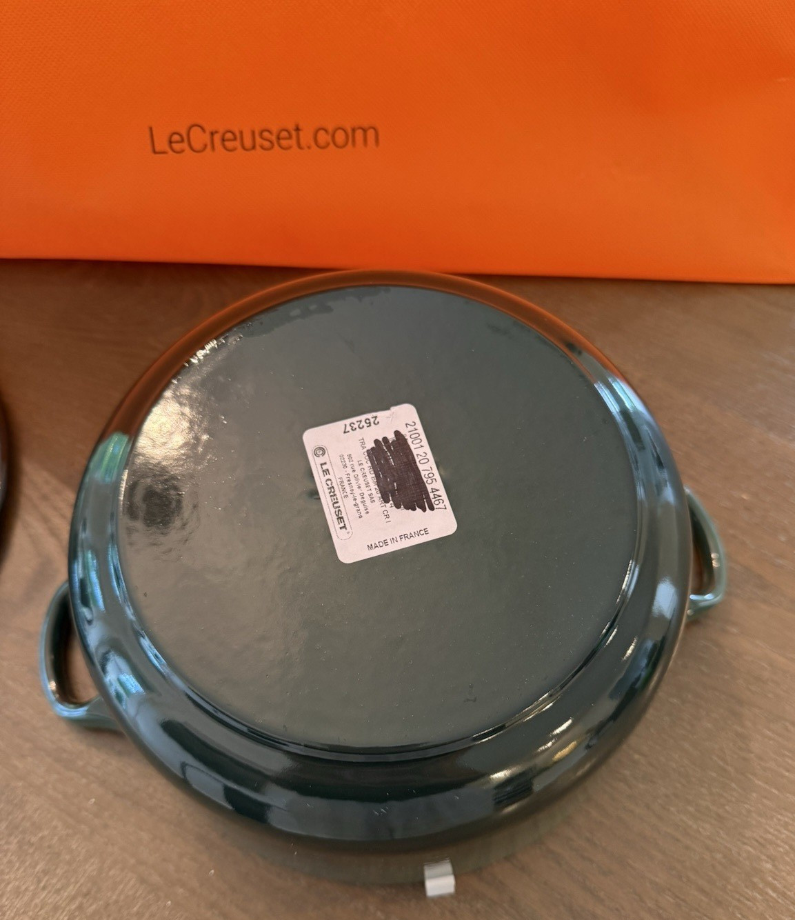 NEW Le Creuset Traditional Round 20 2.75 qt ARTICHAUT Green Cast Iron Dutch Oven
