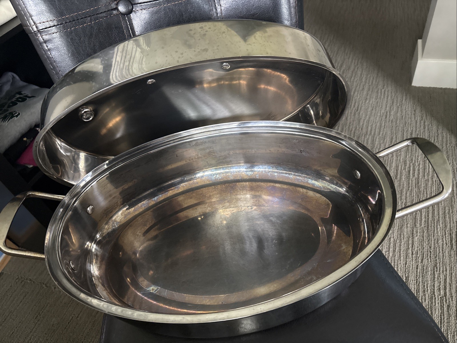 Turkey Roaster With rack 18” Stainless Steel High Dome Vented Lid