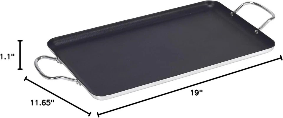 20 inch Heavy Duty Tortilla Griddle Oval Skillet Comal Para Tortillas Flat Pan