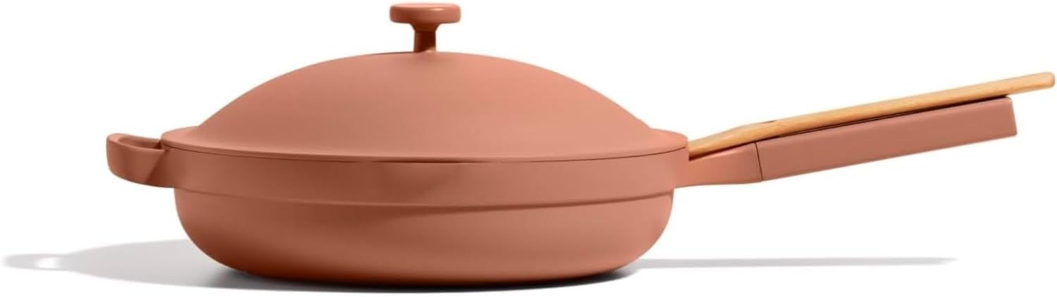 Our Place LARGE Always Pan 2.0 12.5” Ceramic Nonstick Pan w Lid SPICE READ
