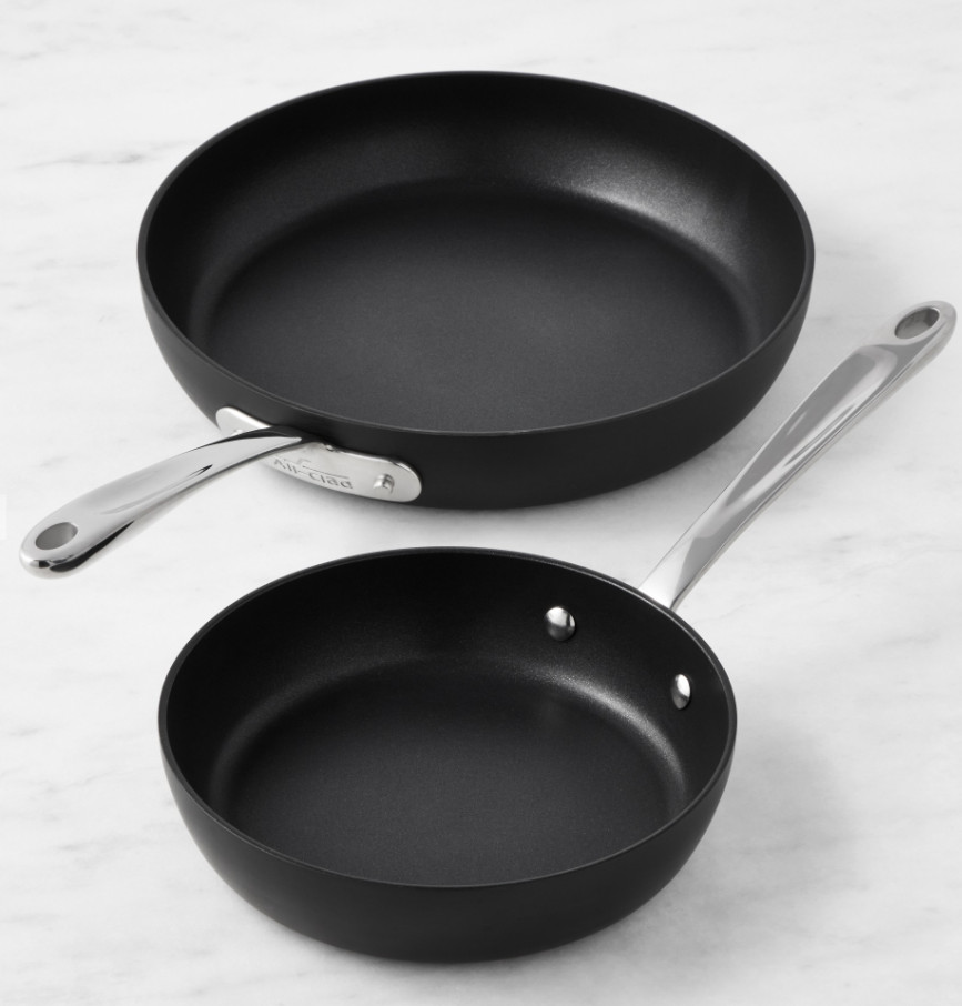 All-Clad HA1 Expert Nonstick Fry Pan Set 8 & 10 Inch Induction Safe NEW 100%