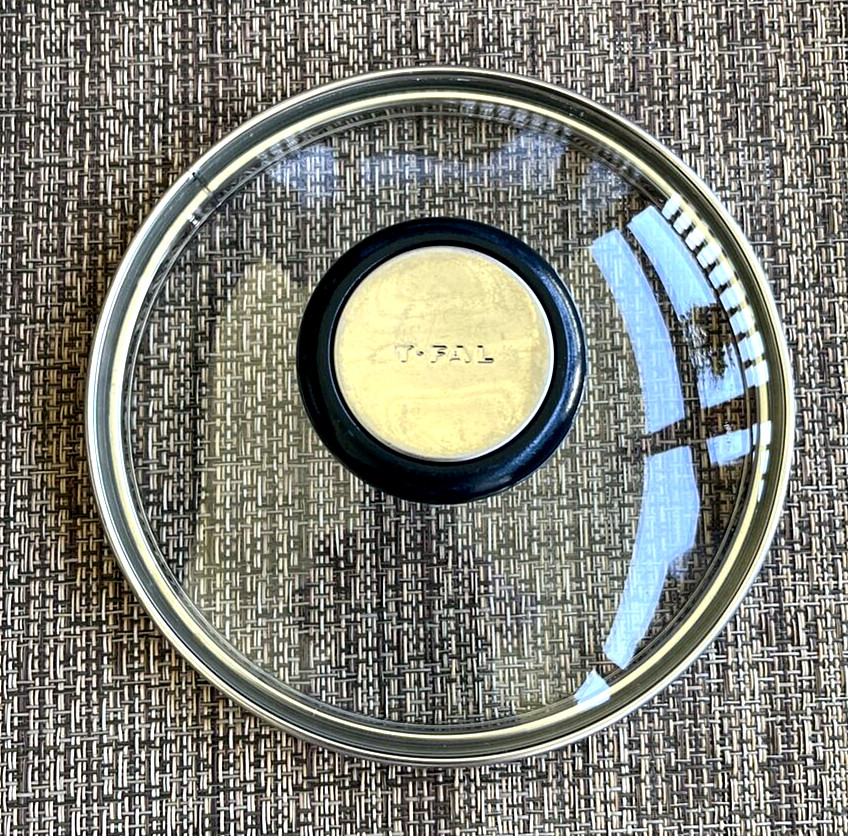 Replacement T-FAL Glass Lid for Sauce Pan, Fits 5 1/2″ – 5 3/4″ Opening #L41