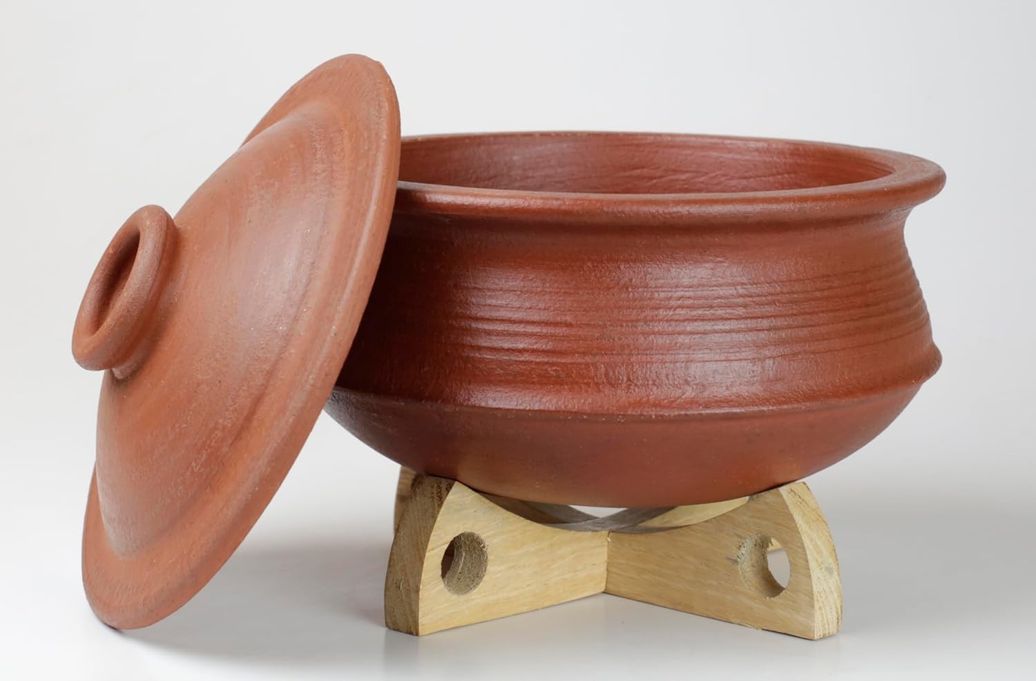 Terracotta Clay Pot 4 L/Earthen Cooking Handi/Traditional Healthy Cookware India