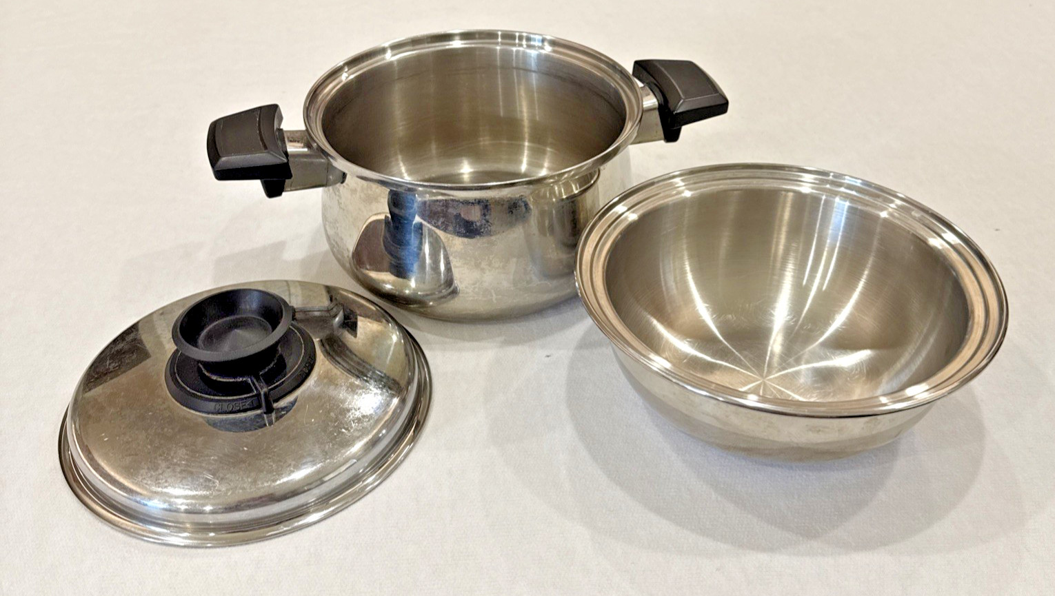 Royal Queen 8.5″ With Melting insert Stock Pot and Lid 5 Ply Stainless Steel