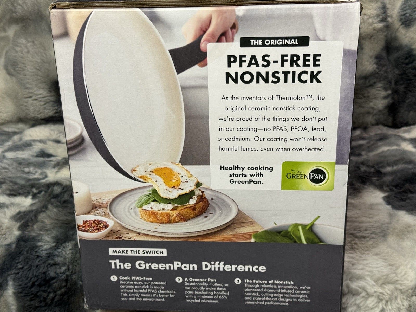 GreenPan Essence 17 Piece Cookware Set Non-Toxic Ceramic Nonstick Pots & Pans